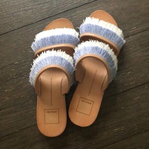 dolce vita 💙🤍💙 blue & white fringe